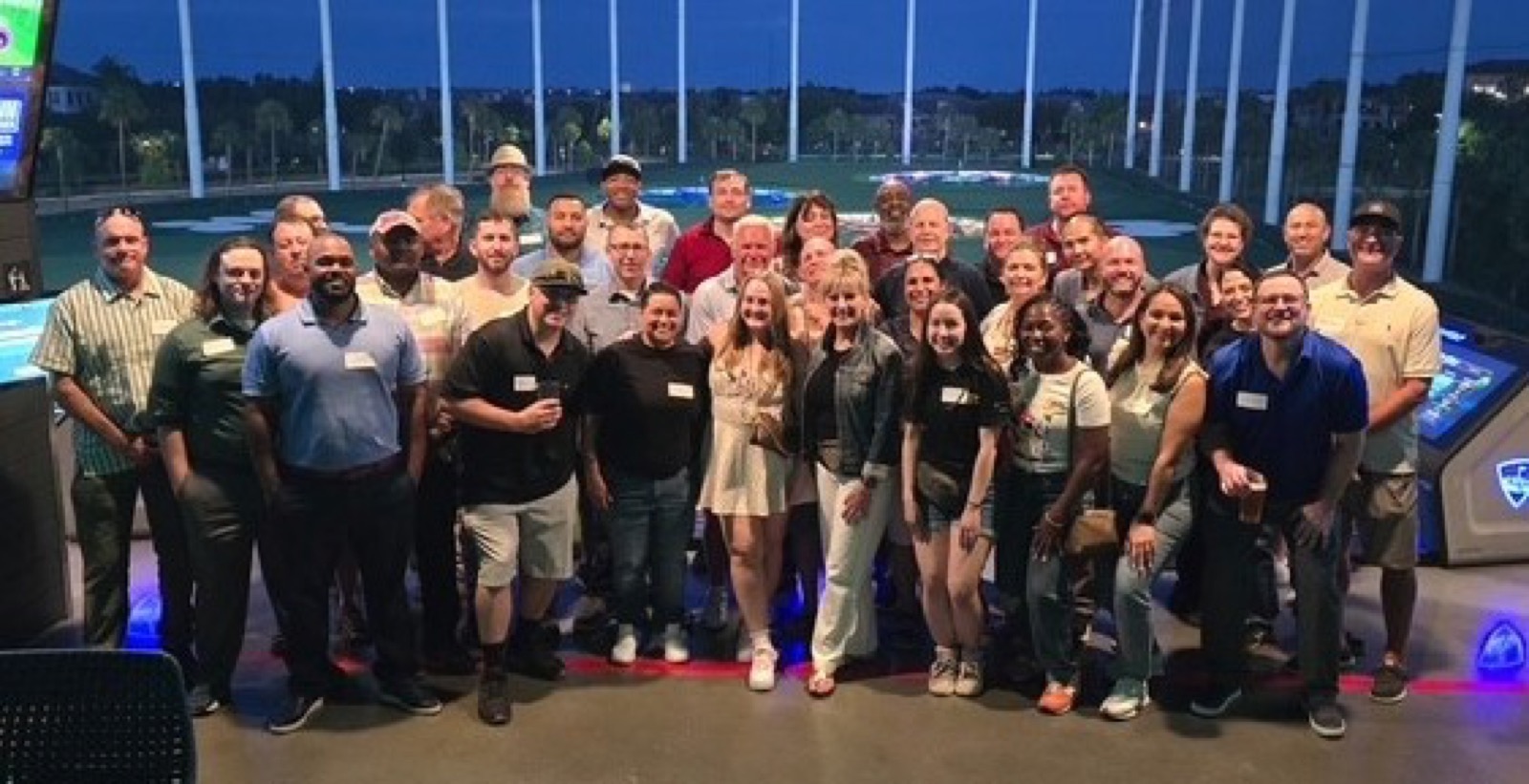 ClearBridge Technology Group colleagues gathered at Topgolf in Tampa