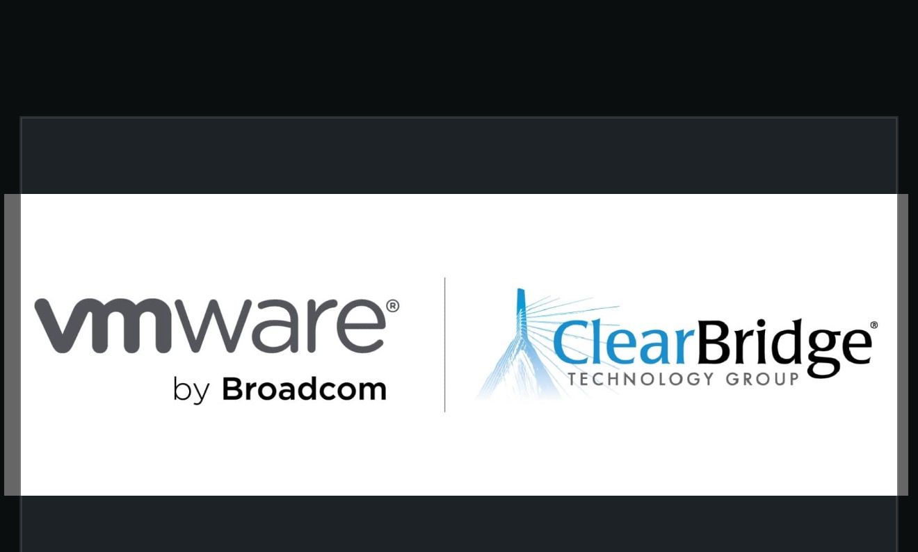 VMware by Broadcom and ClearBridge Technology Group logos representing career continuity through the partner ecosystem