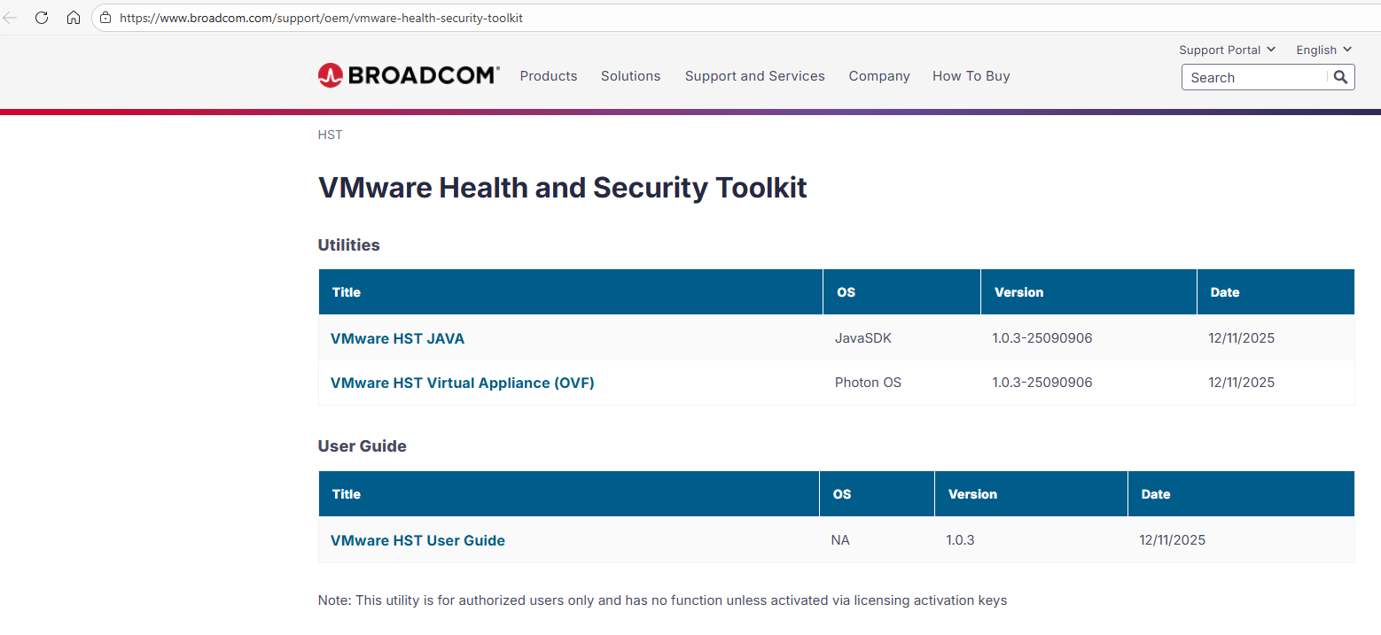 HST Download Page